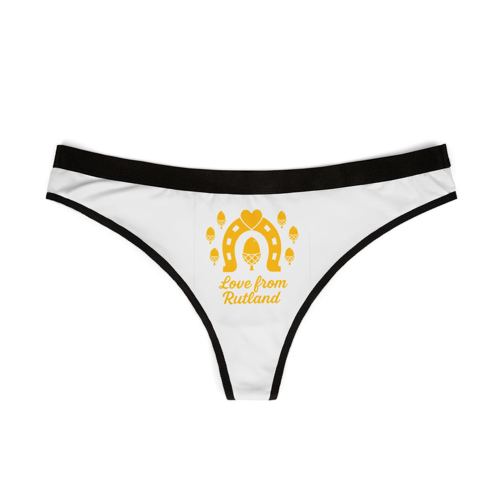 Love From Rutland Women's Thongs, Cute Underwear, Gifts for Her, Valentine's Day, Lingerie, Comfortable Sexy Briefs