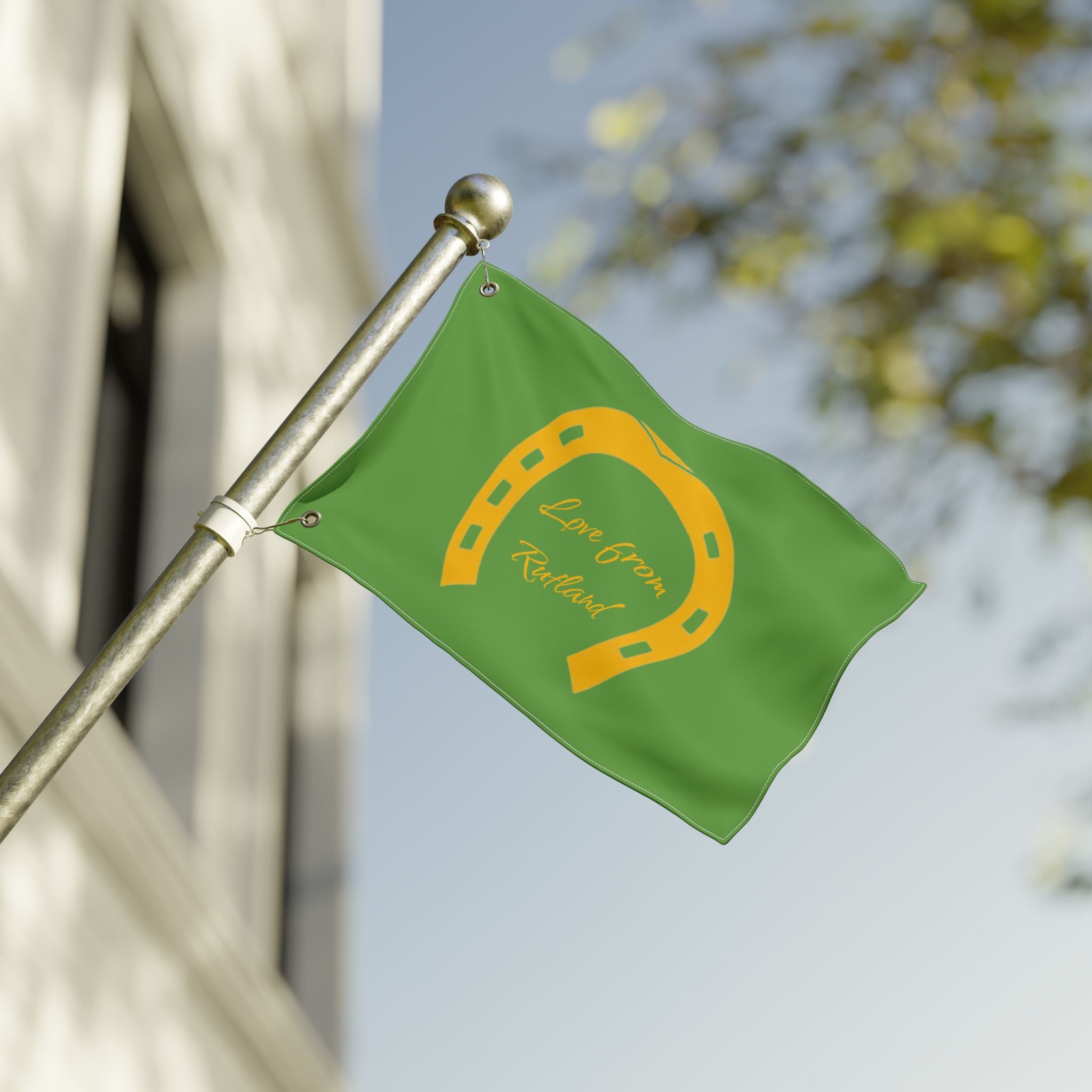 Classic Logo Love From Rutland Double Sided Flag