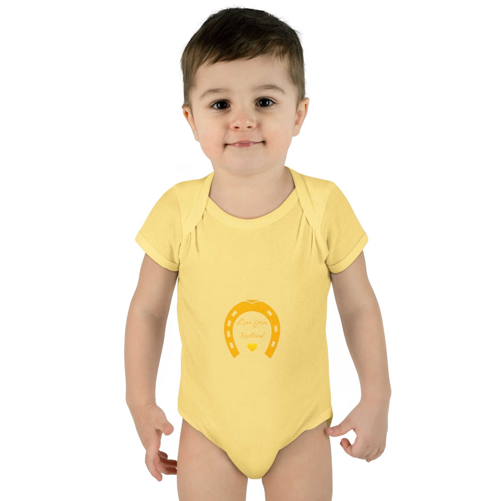 Heart & Horseshoe Bodysuit - Cute Gift for Newborns, Baby Shower, Birthday Outfit, Infants,