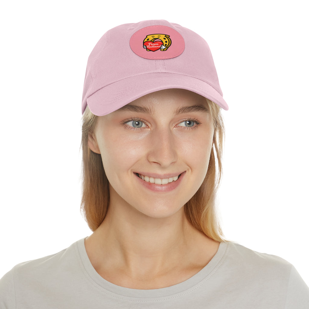 Heart & Horseshoe Cap with Leather Patch (Round)