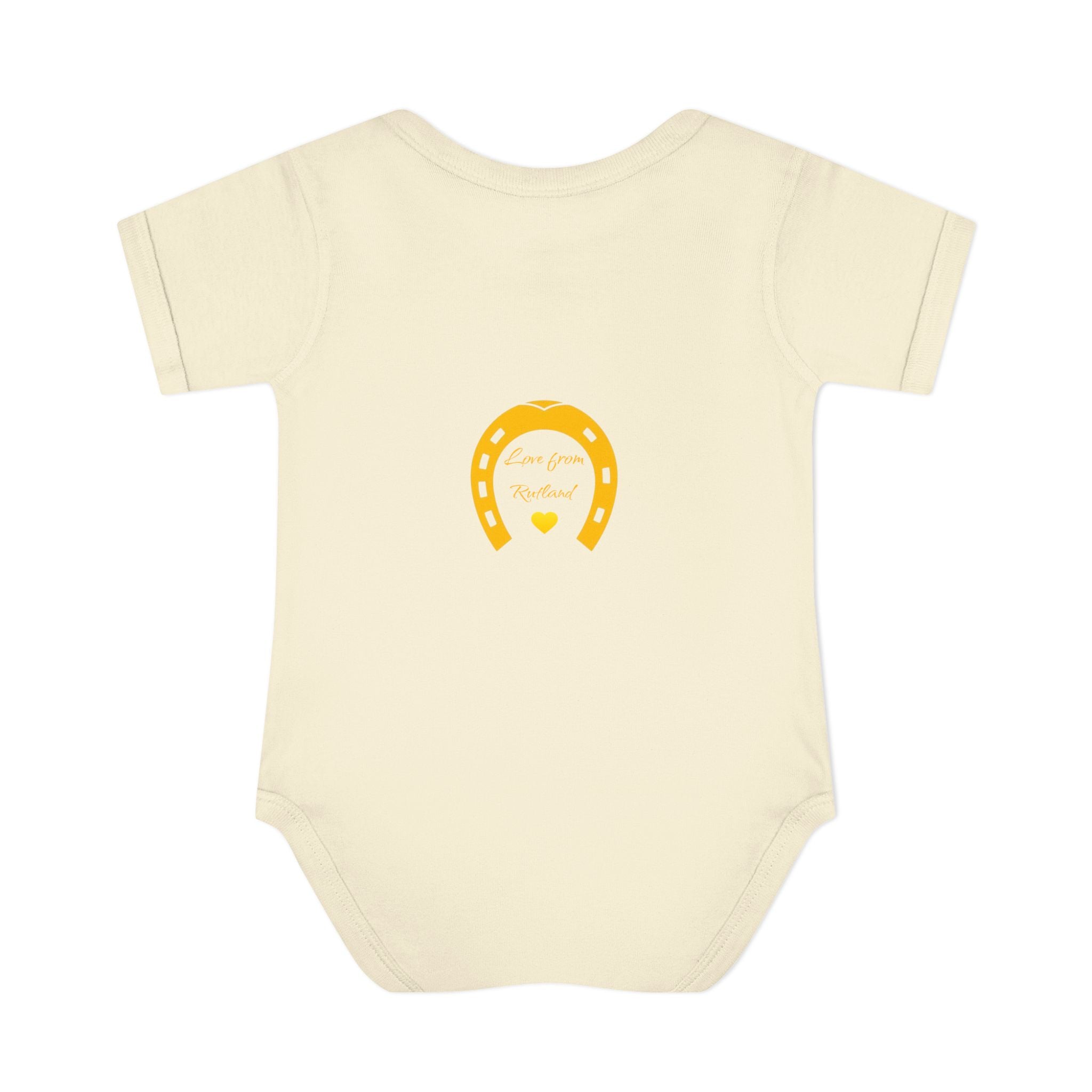 Heart & Horseshoe Bodysuit - Cute Gift for Newborns, Baby Shower, Birthday Outfit, Infants,