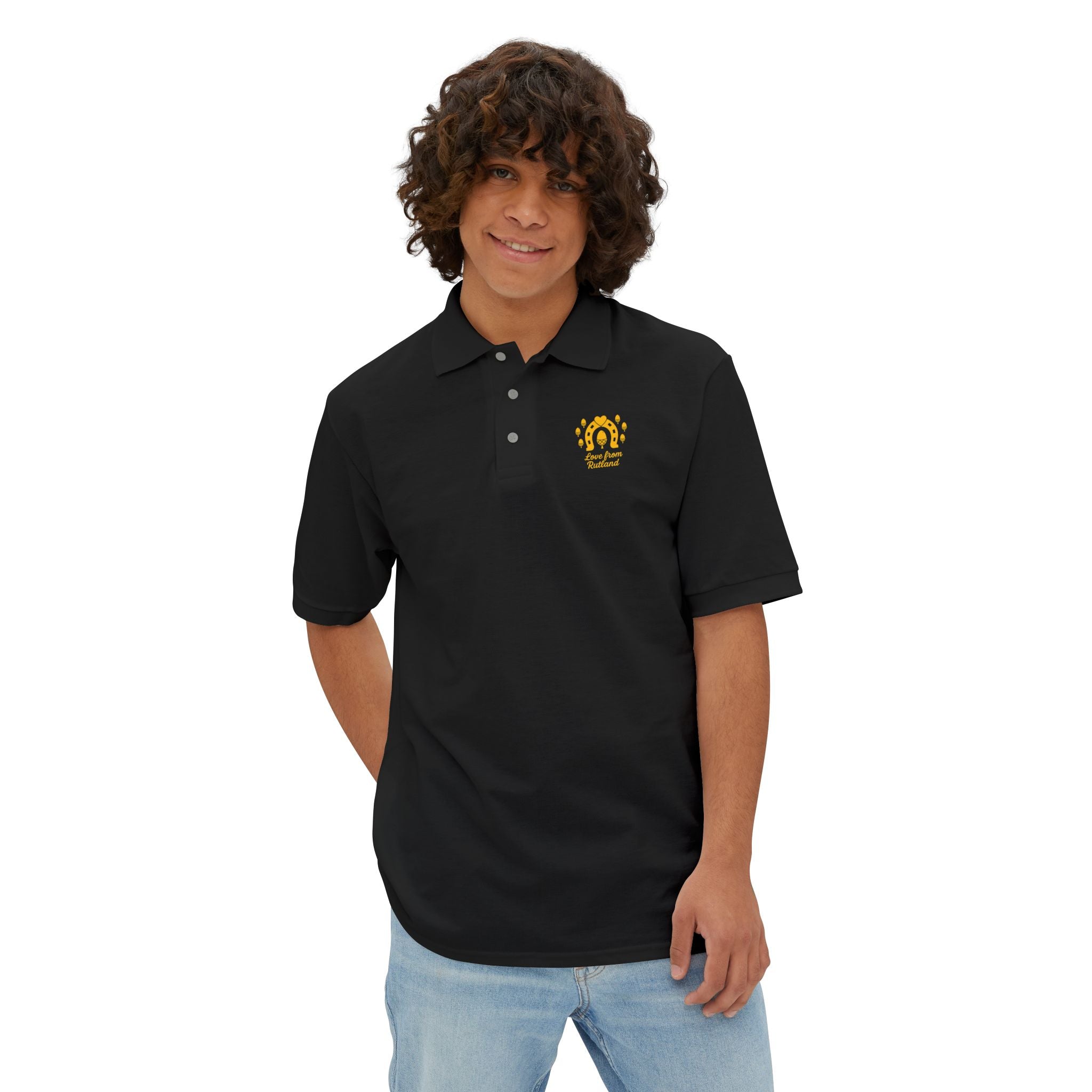Stylish Men's Piqué Classic Logo Polo Shirt