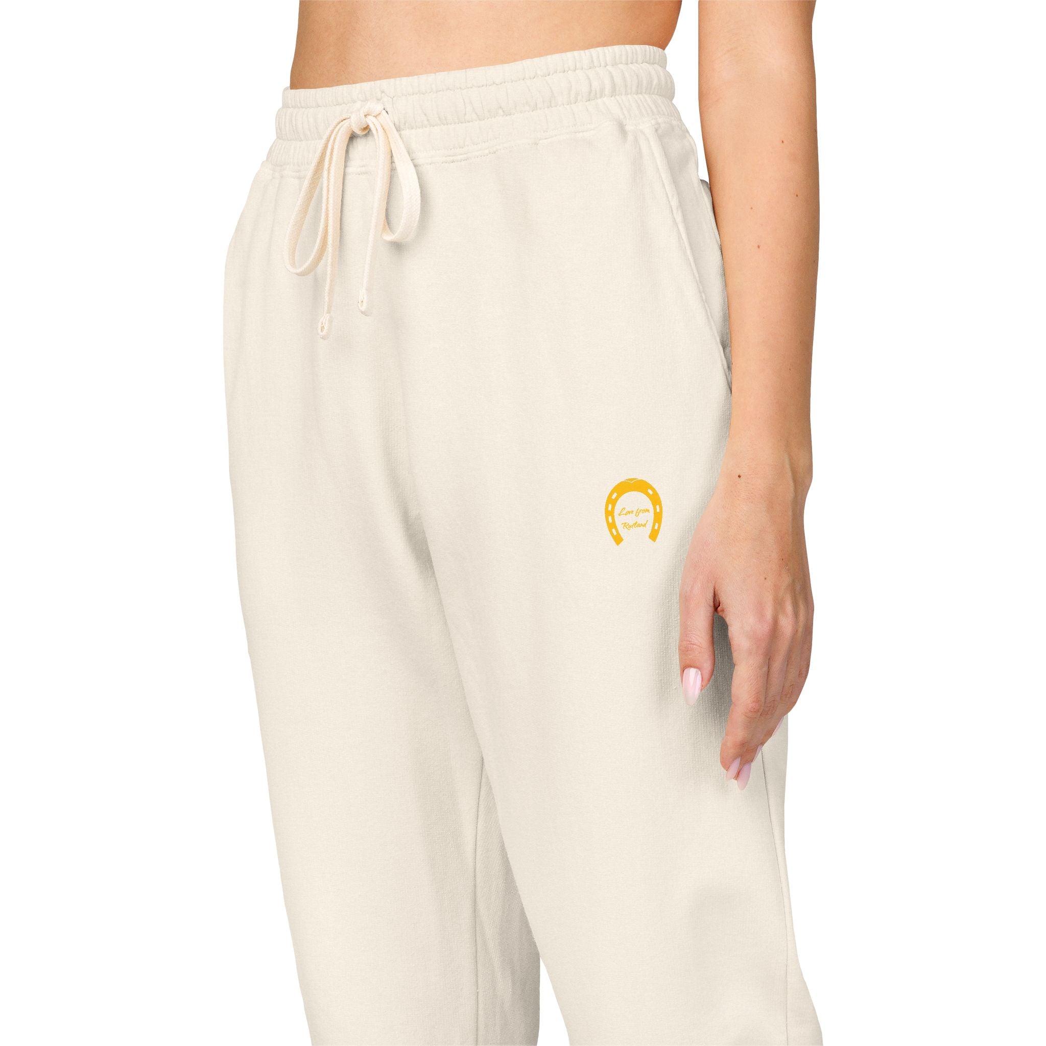 Classic Logo Cozy Garment-Dyed Sweatpants | Unisex Fleece Lounge Pants