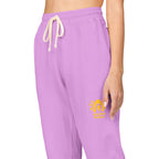 Classic Logo Cozy Garment-Dyed Sweatpants | Unisex Fleece Lounge Pants