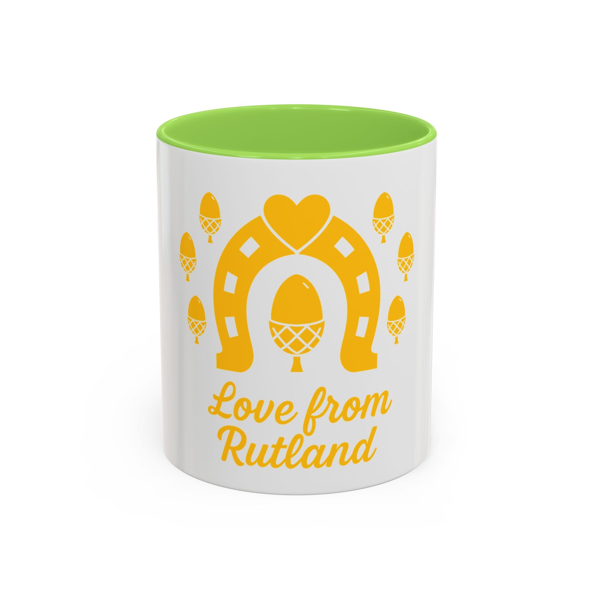Classic Logo Colorful Love From Rutland Mug, Unique Gift, Coffee Mug, Home Decor, Designed Mug, Personalized Gift