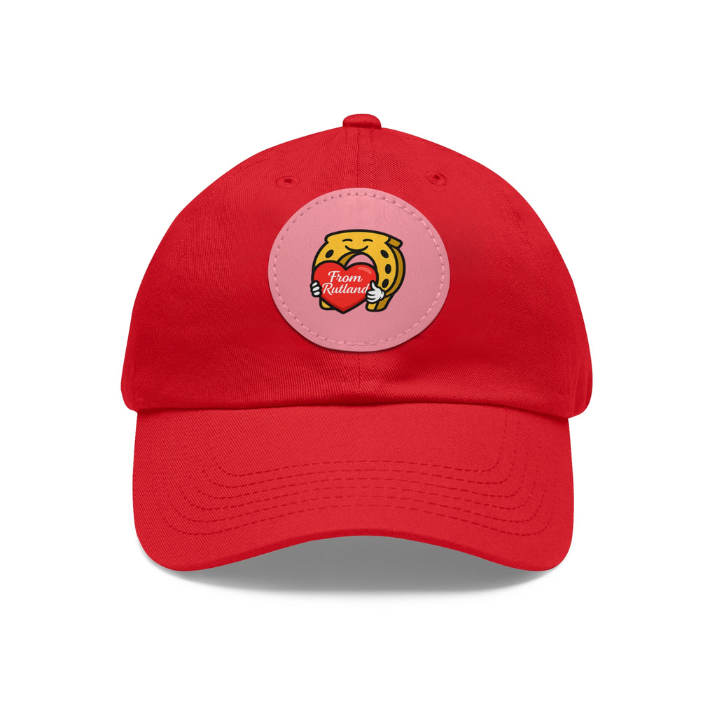 Heart & Horseshoe Cap with Leather Patch (Round)