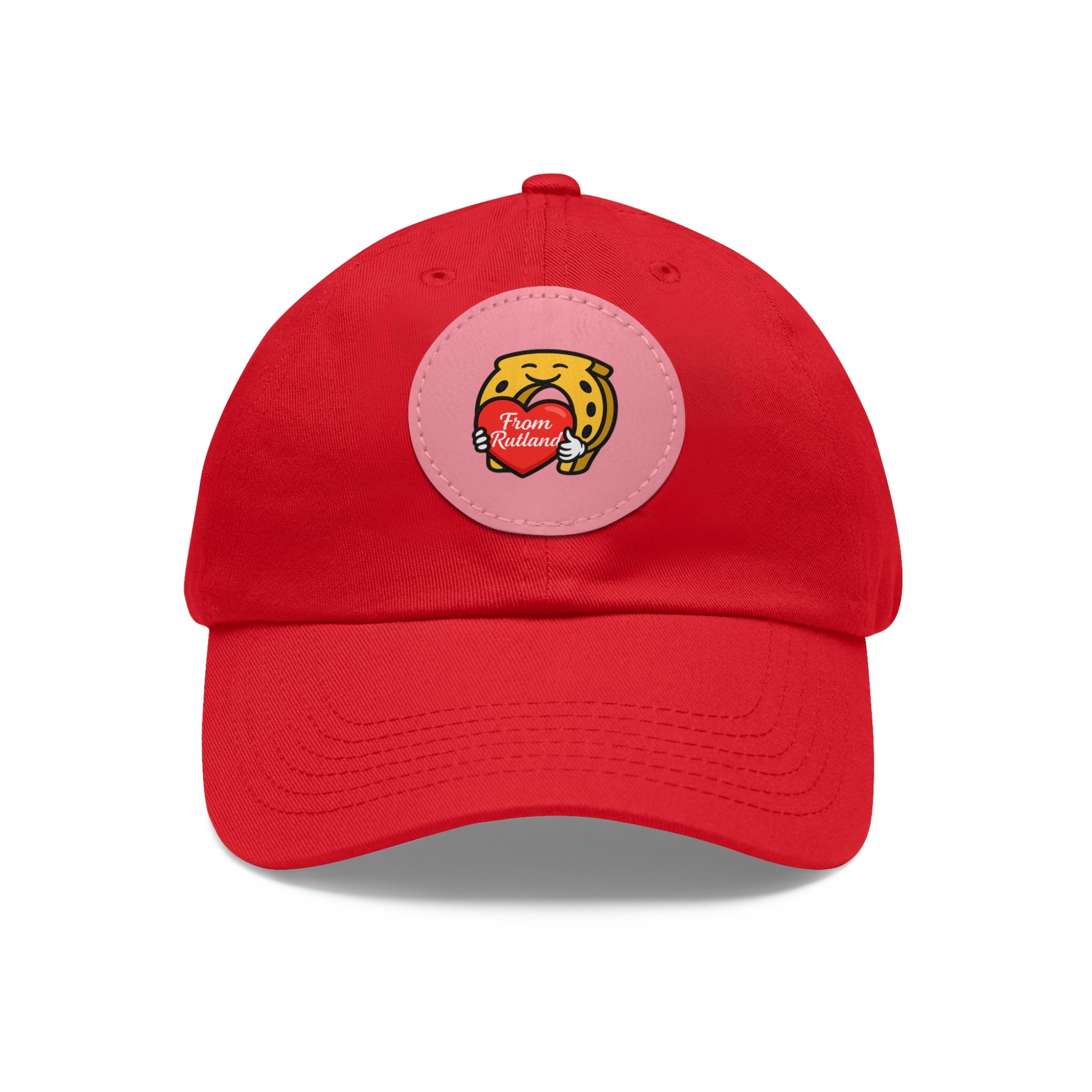 Heart & Horseshoe Cap with Leather Patch (Round)