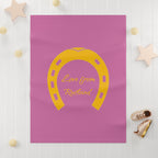 Classic Logo Soft Fleece Baby Pink Blanket