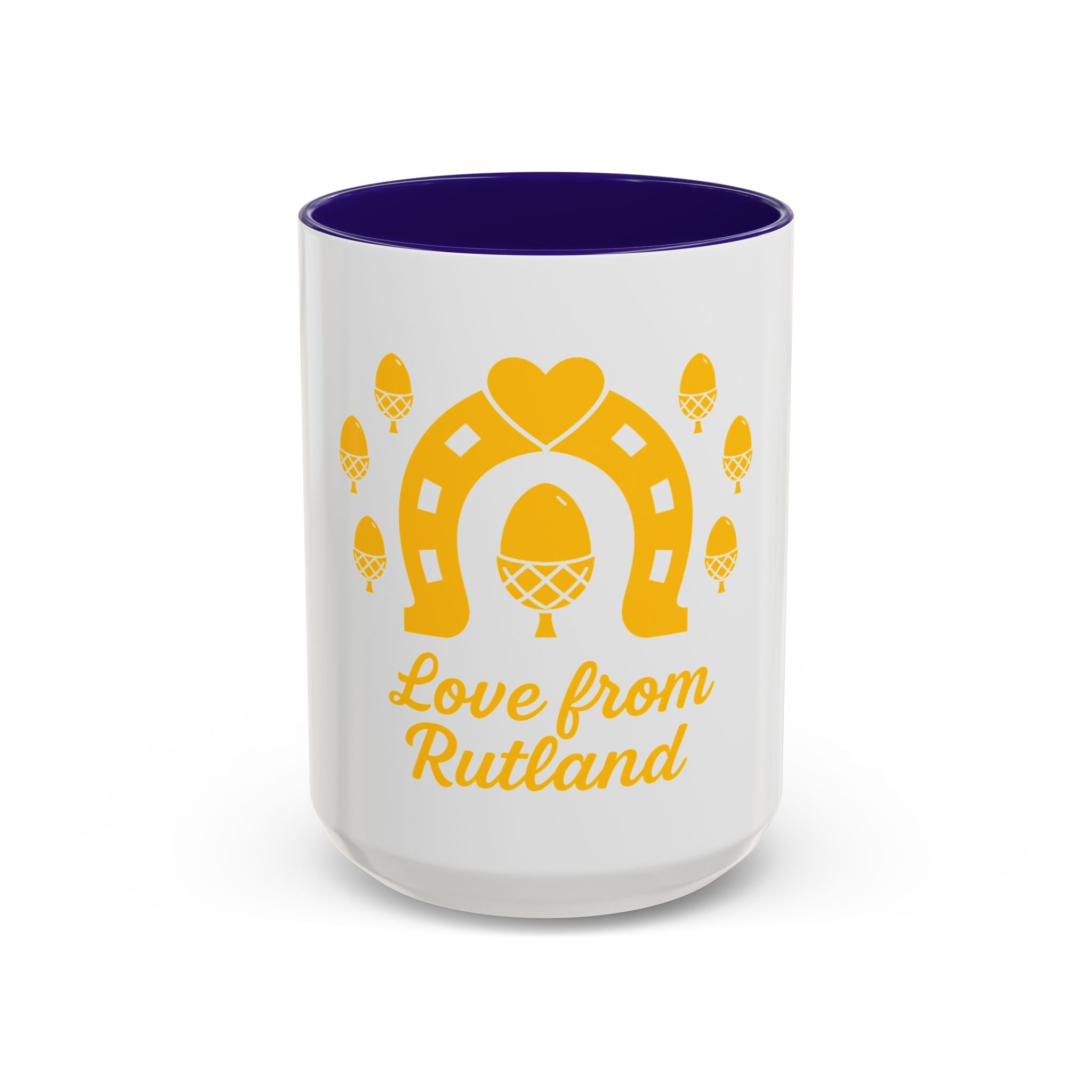 Classic Logo Colorful Love From Rutland Mug, Unique Gift, Coffee Mug, Home Decor, Designed Mug, Personalized Gift