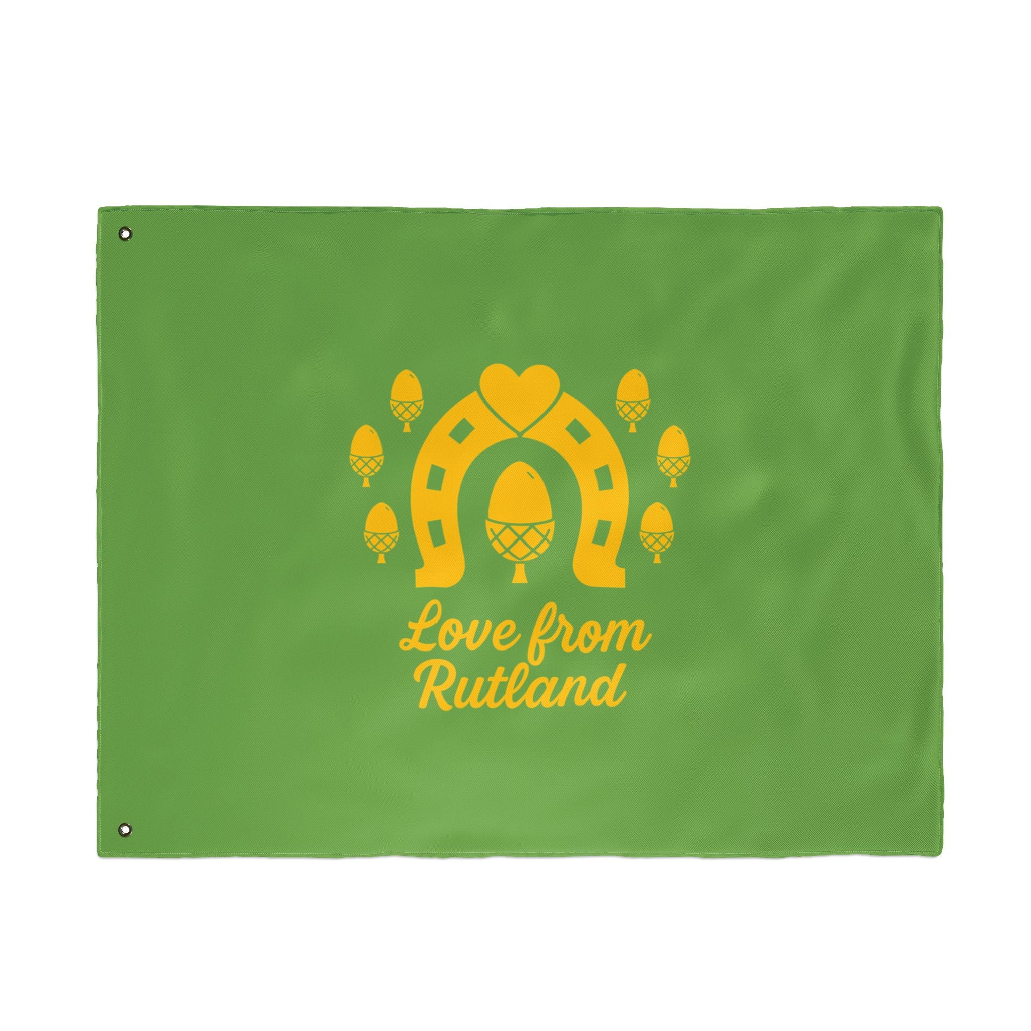 Classic Logo Love From Rutland Double Sided Flag