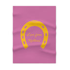 Classic Logo Soft Fleece Baby Pink Blanket