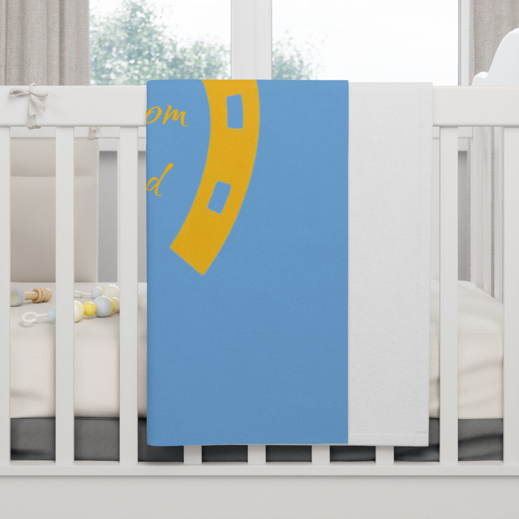 Classic Logo Soft Fleece Baby Blue Blanket