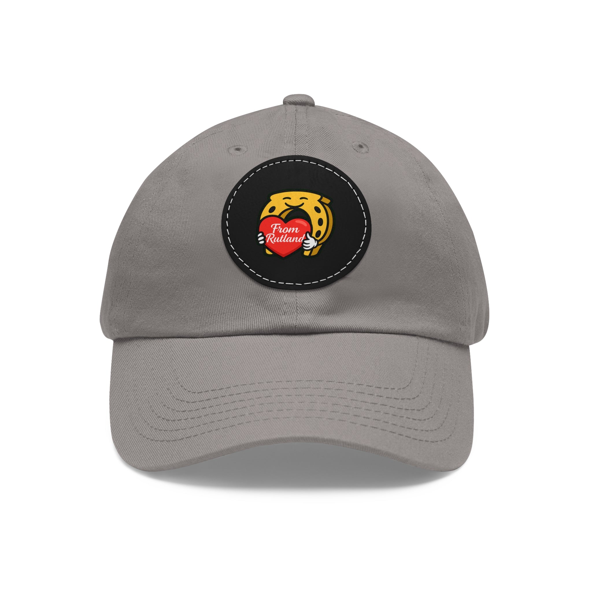 Heart & Horseshoe Cap with Leather Patch (Round)