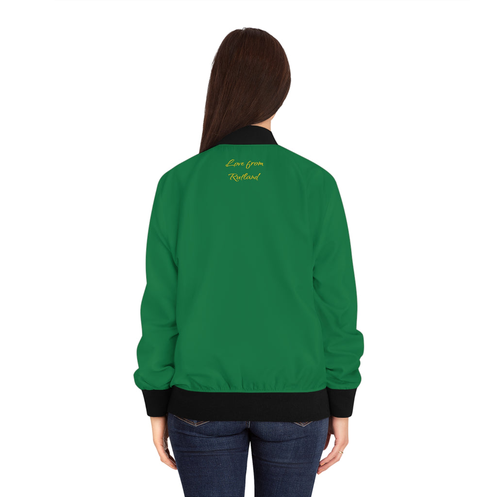 Classic Logo Women's Bomber Jacket - Green