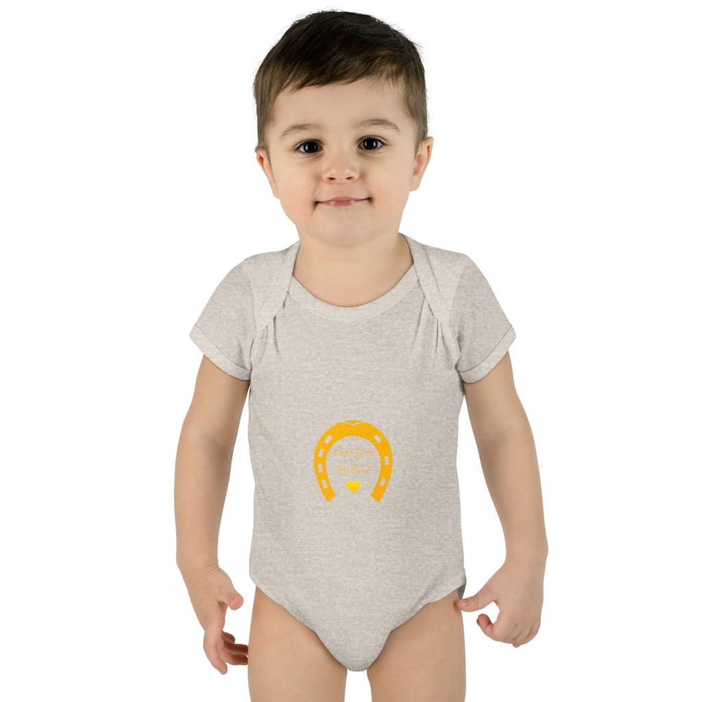 Heart & Horseshoe Bodysuit - Cute Gift for Newborns, Baby Shower, Birthday Outfit, Infants,