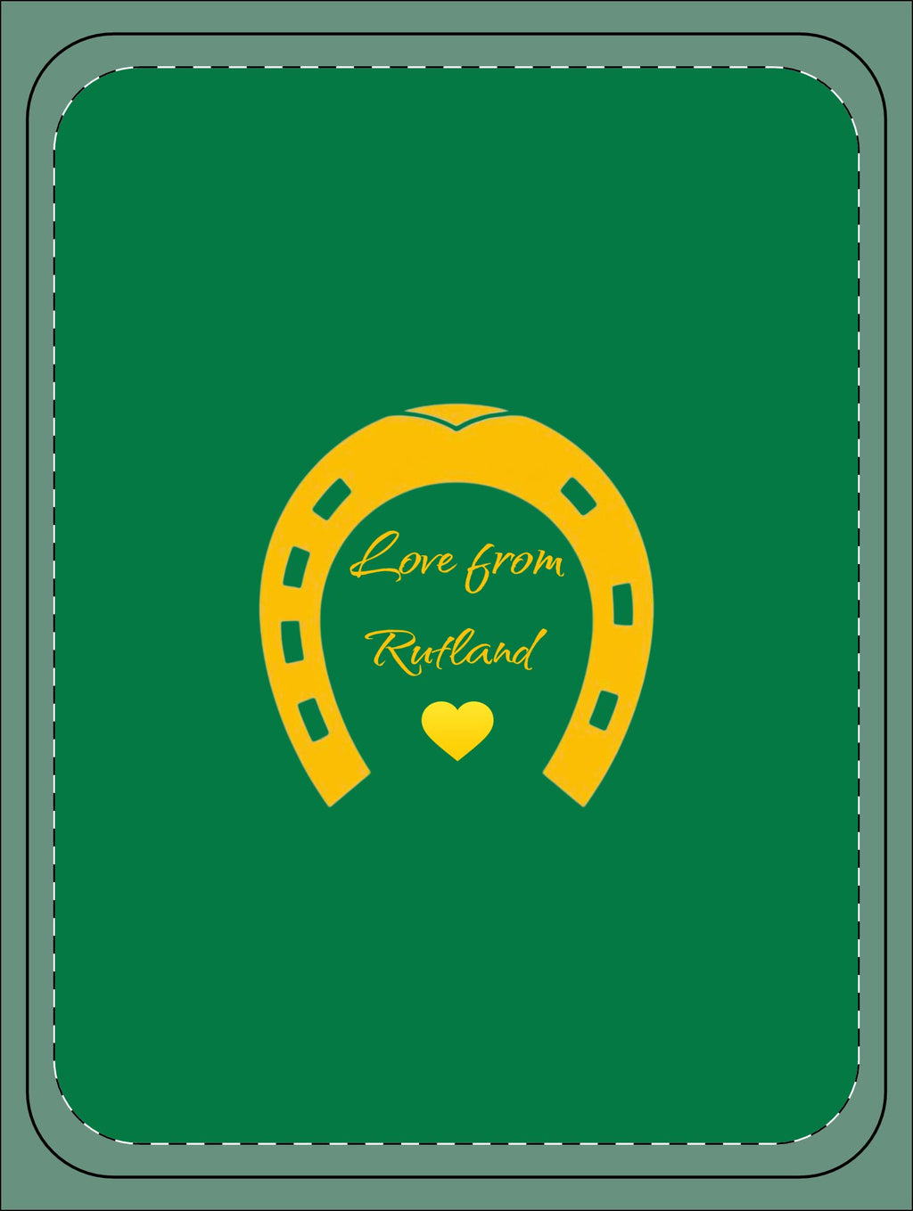 Heart & Horseshoe Sherpa Blanket