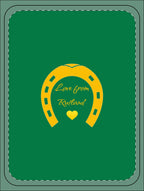 Heart & Horseshoe Sherpa Blanket