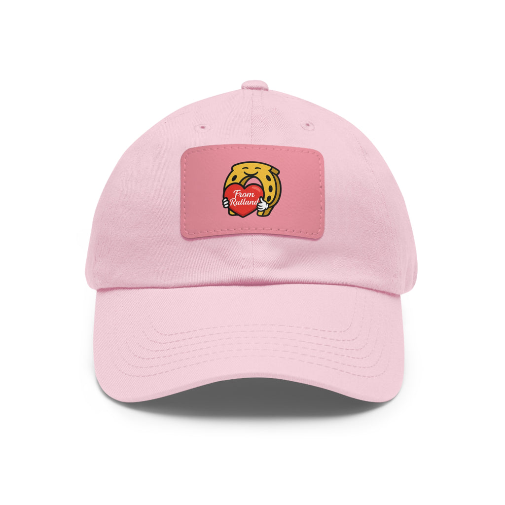 Dad Hat with Leather Patch (Rectangle)