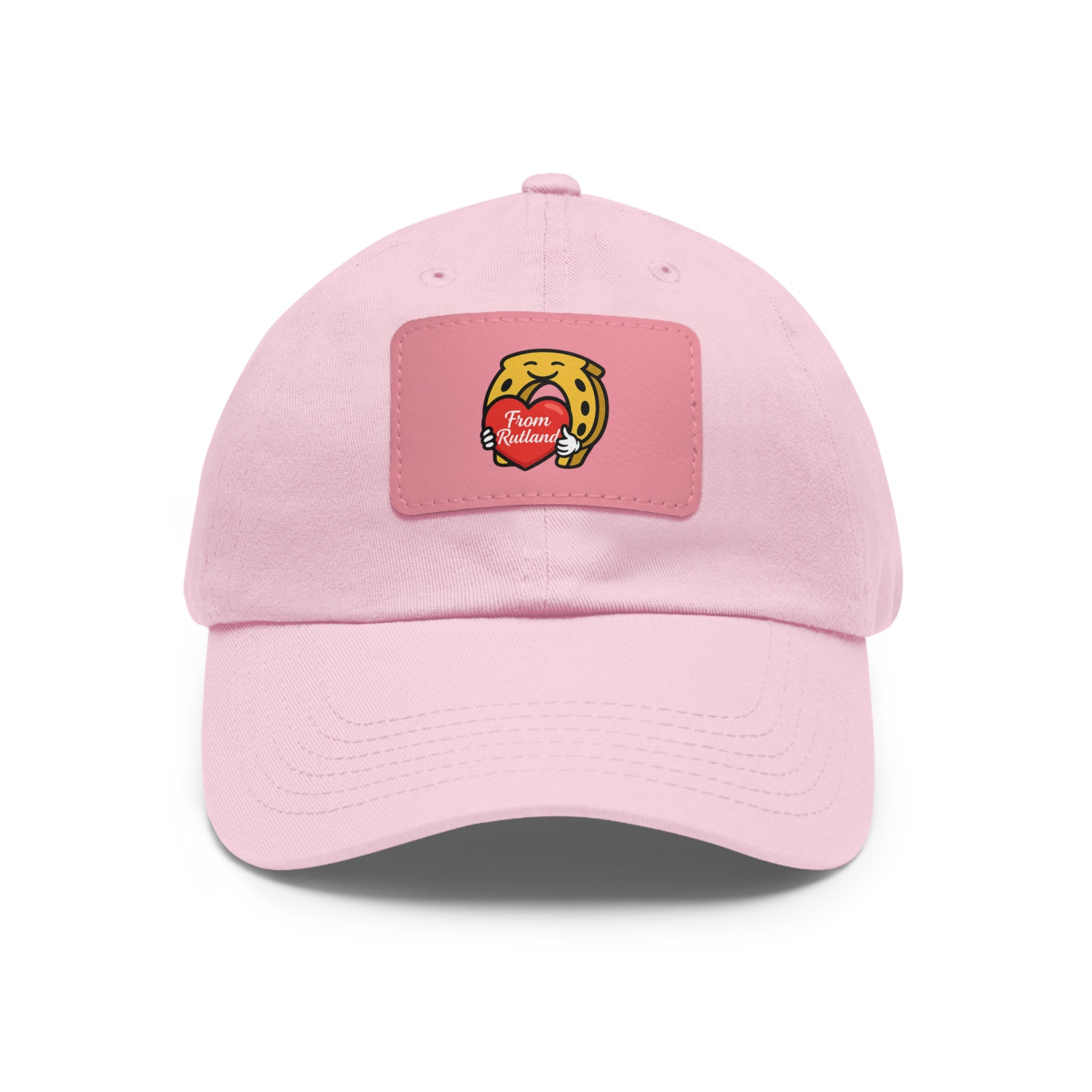 Dad Hat with Leather Patch (Rectangle)
