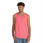 Sunshine Goddess Unisex Heavy Cotton Tank Top, Summer Style, Casual Wear, Beach Day Outfit, Gift for Her, Vacation Attire