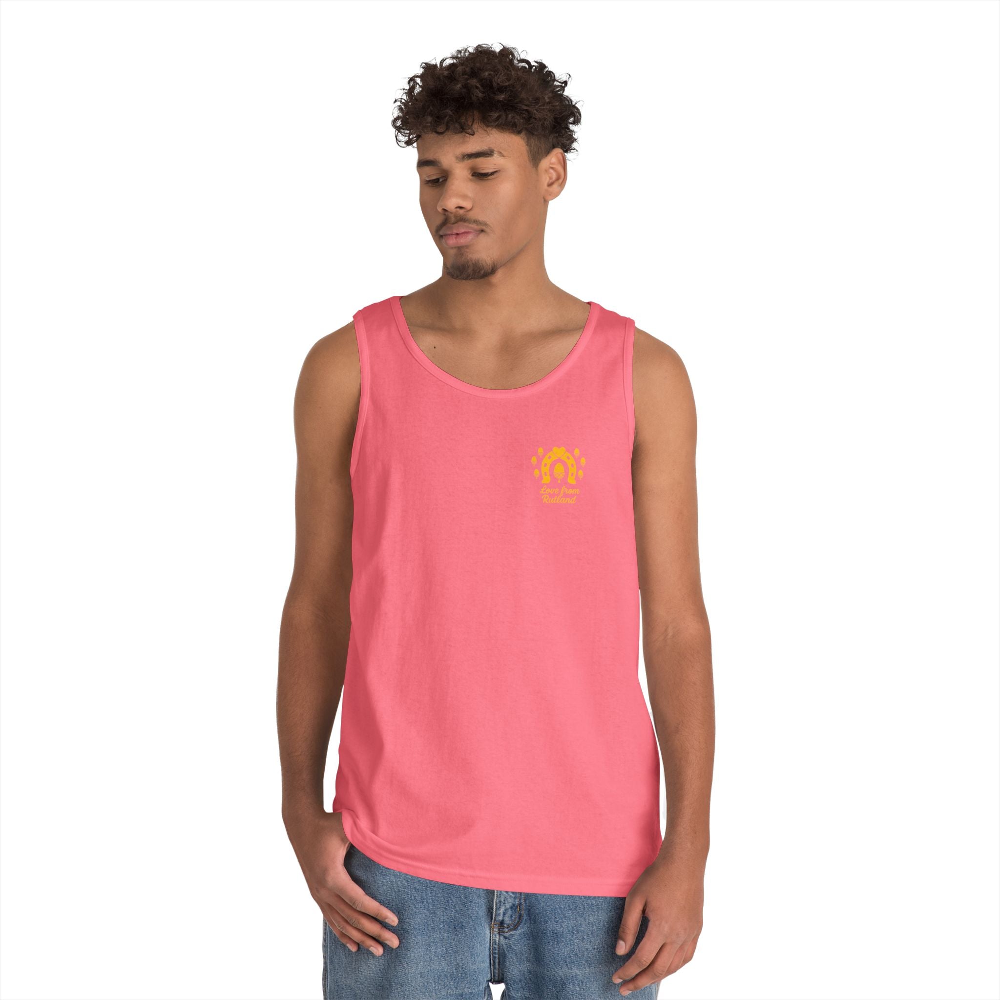 Sunshine Goddess Unisex Heavy Cotton Tank Top, Summer Style, Casual Wear, Beach Day Outfit, Gift for Her, Vacation Attire