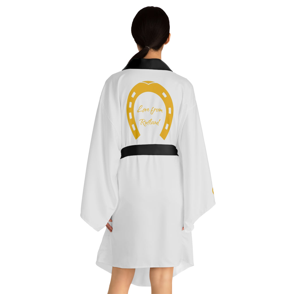 Classic Logo Long Sleeve Kimono Robe