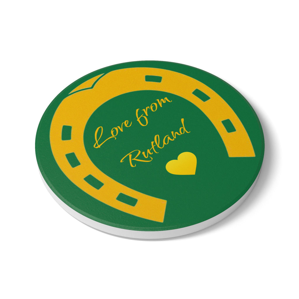 Heart & Horseshoe Ceramic Coaster