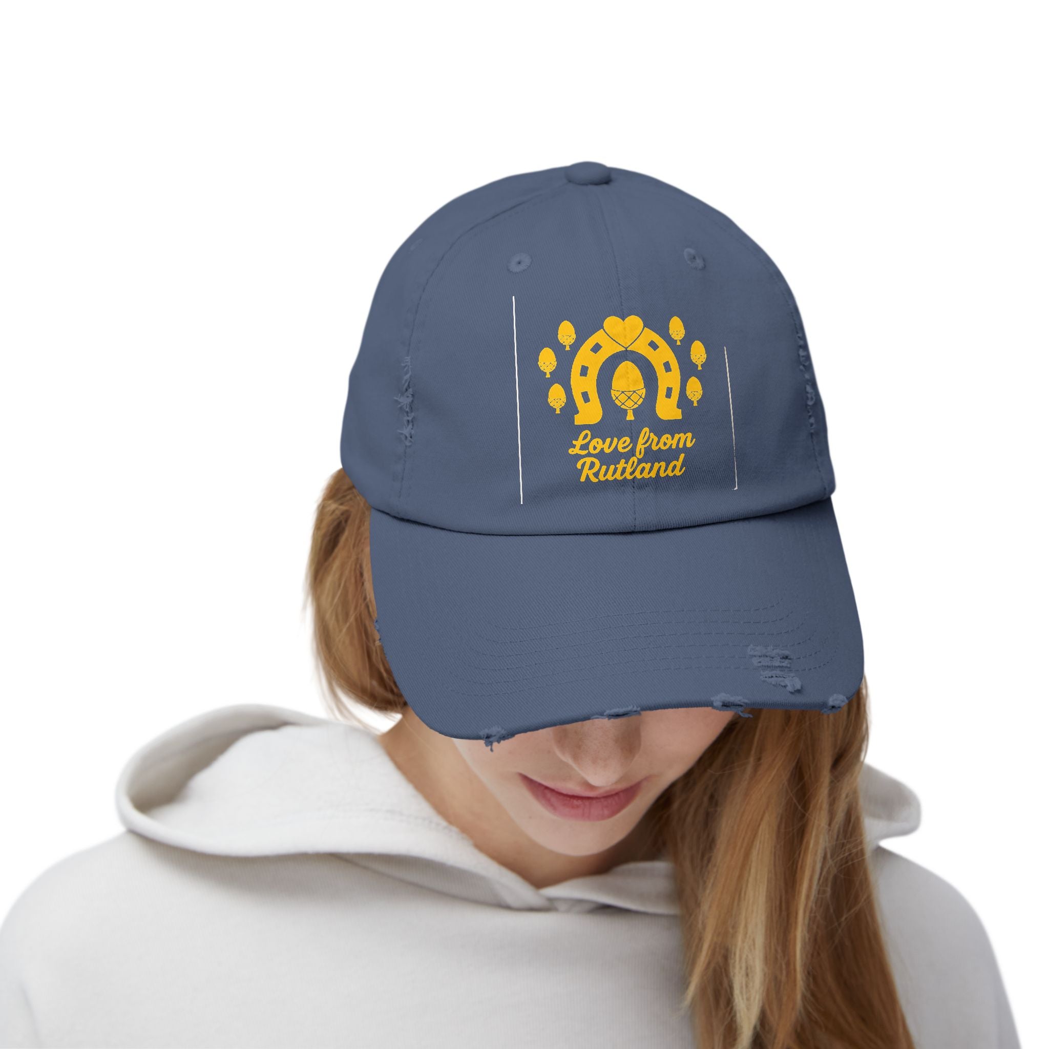 Trendy Distressed Cap with Classic Logo Design