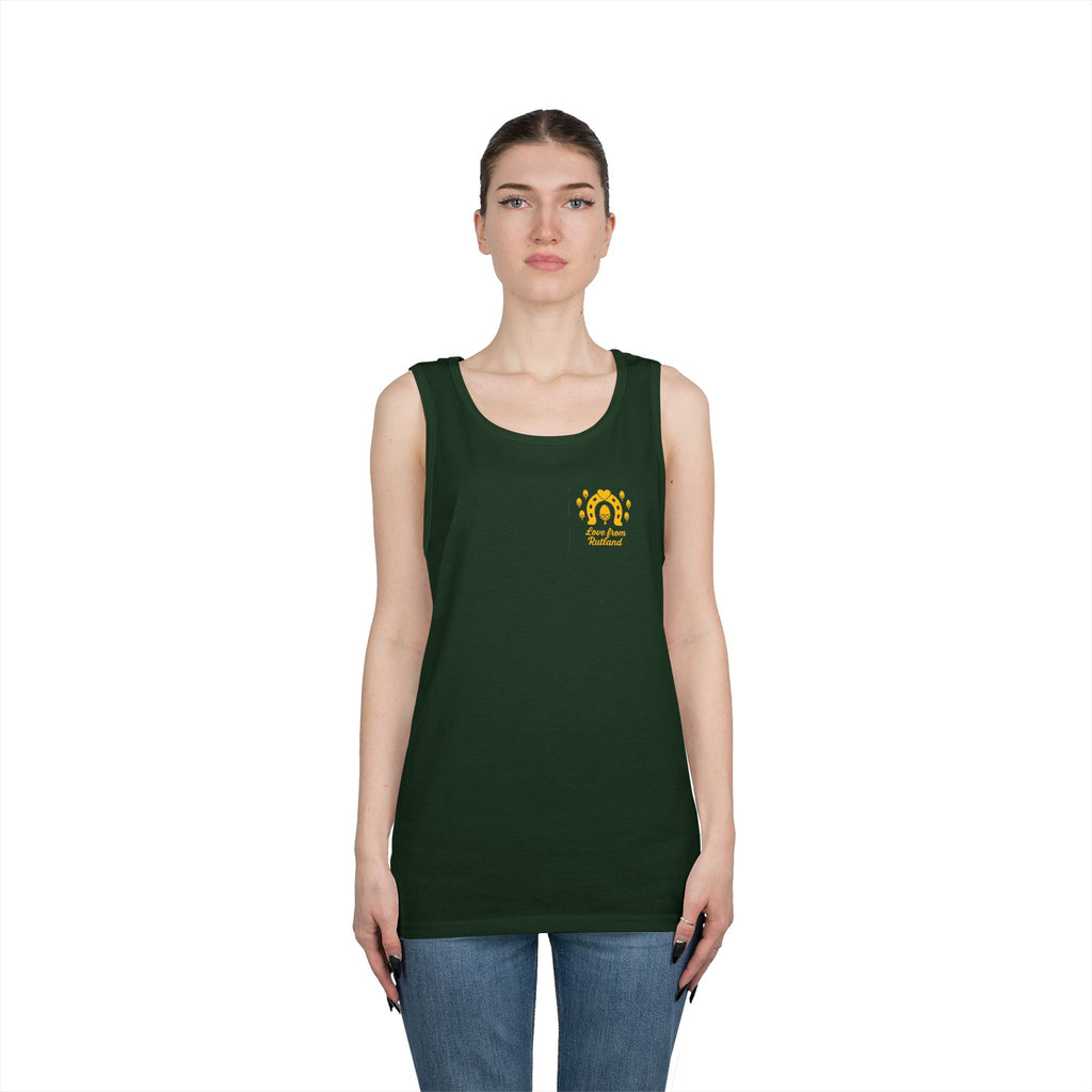 Sunshine Goddess Unisex Heavy Cotton Tank Top, Summer Style, Casual Wear, Beach Day Outfit, Gift for Her, Vacation Attire