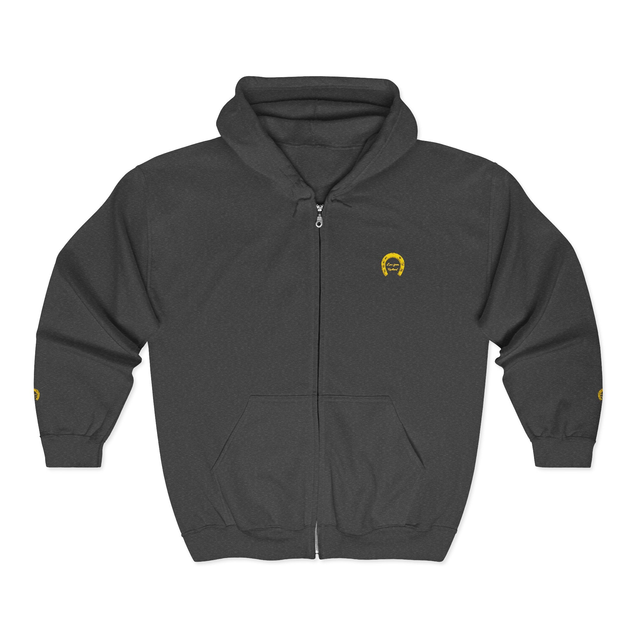 Classic Logo Embroidered Full Zip Hoodie — Love from Rutland