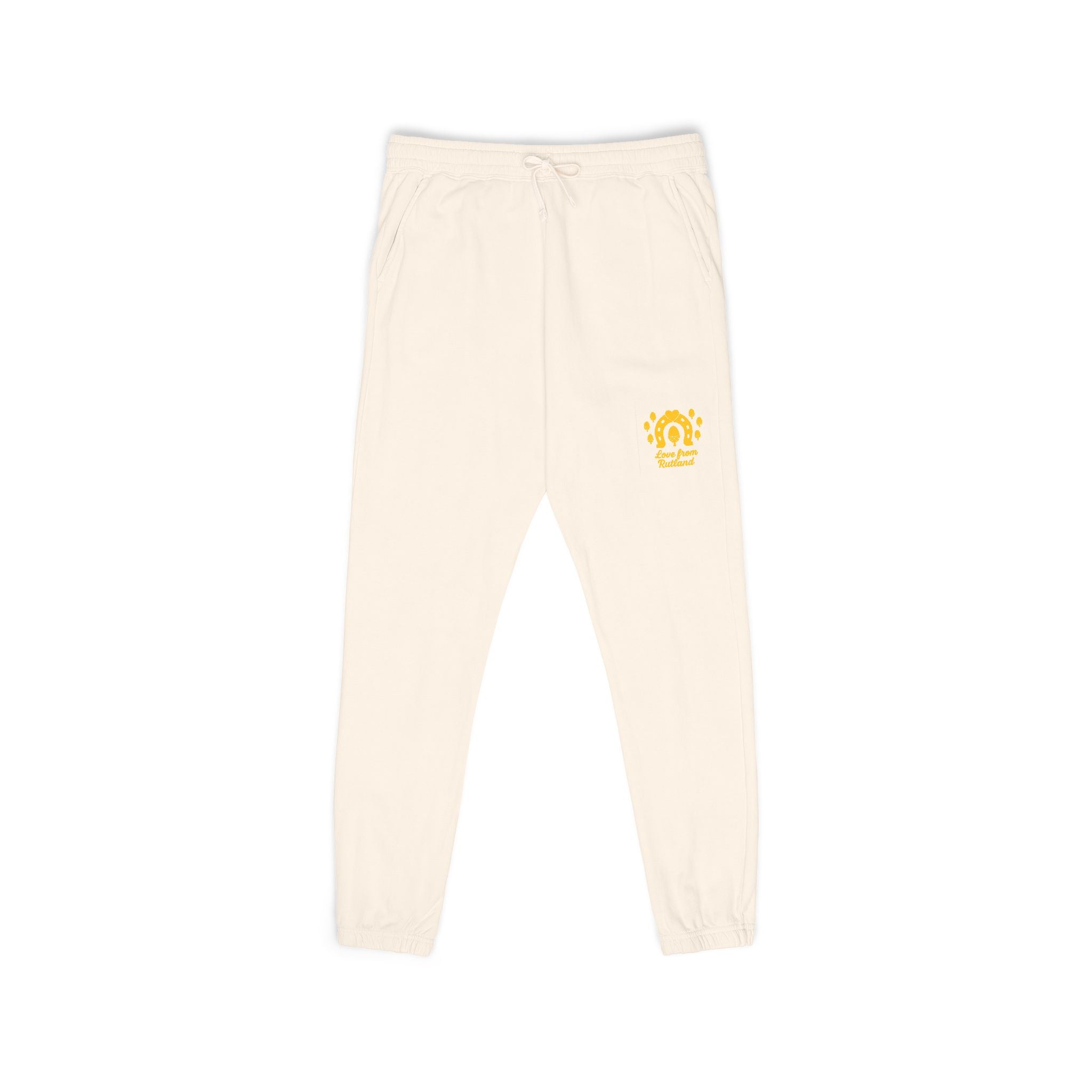 Classic Logo Cozy Garment-Dyed Sweatpants | Unisex Fleece Lounge Pants
