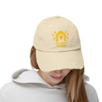 Trendy Distressed Cap with Classic Logo Design