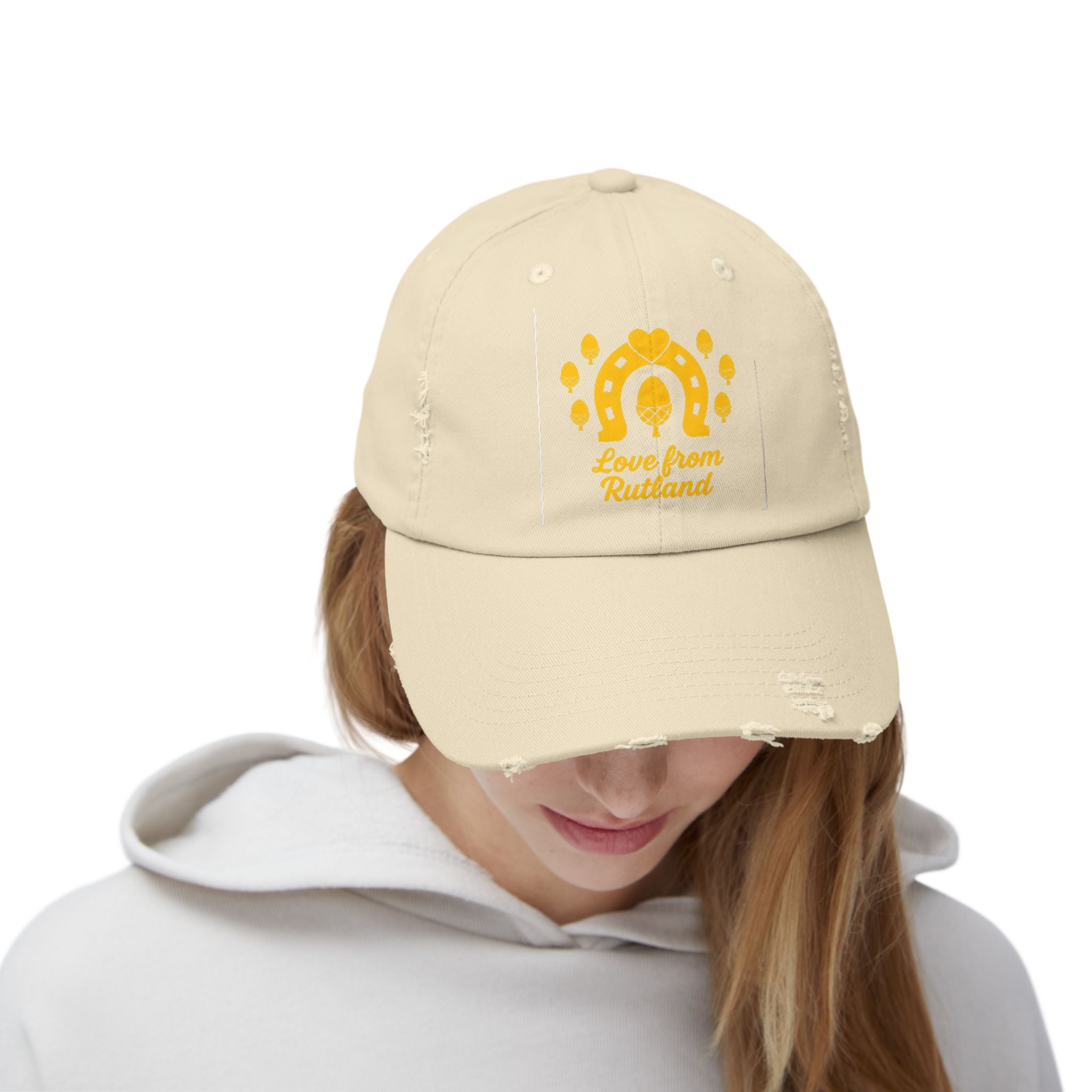 Trendy Distressed Cap with Classic Logo Design