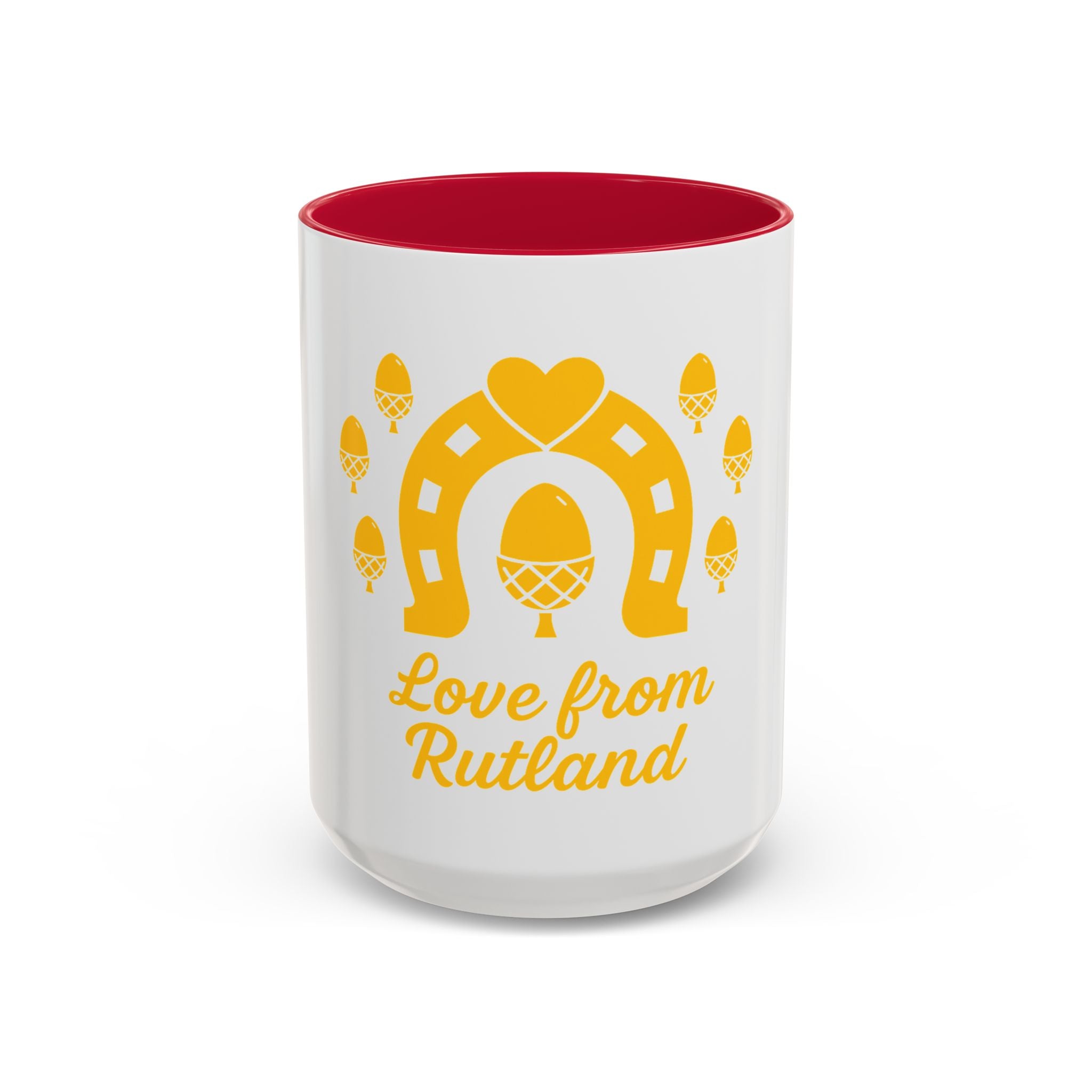 Classic Logo Colorful Love From Rutland Mug, Unique Gift, Coffee Mug, Home Decor, Designed Mug, Personalized Gift