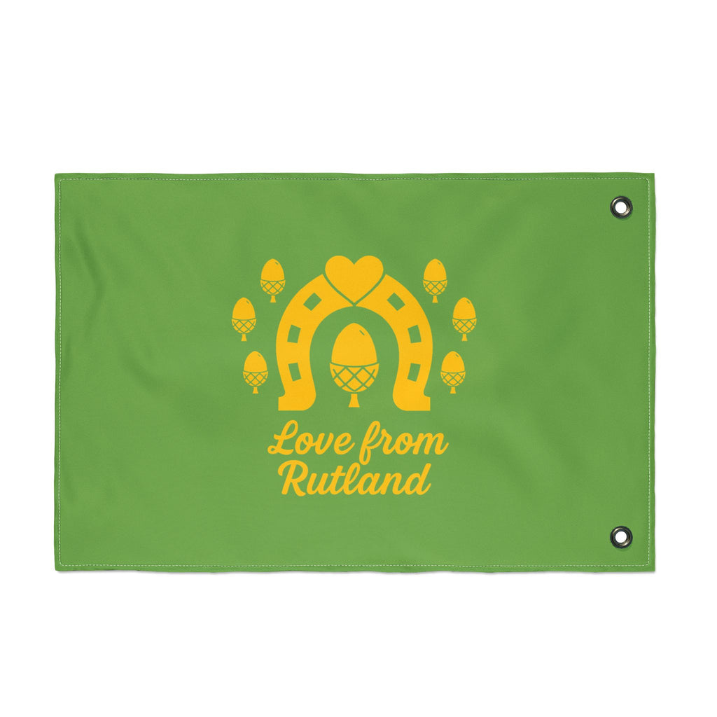 Classic Logo Love From Rutland Double Sided Flag