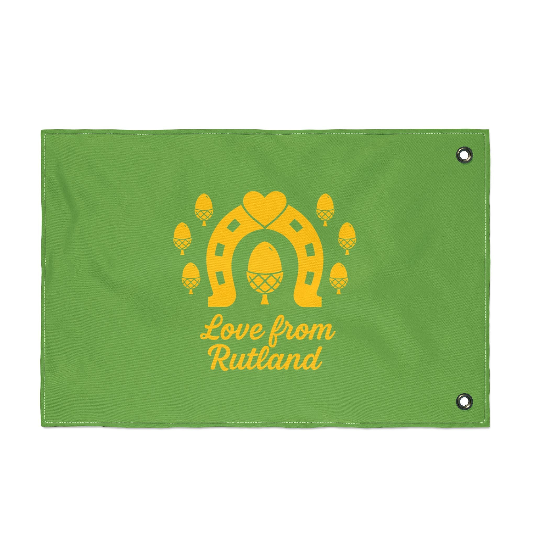 Classic Logo Love From Rutland Double Sided Flag