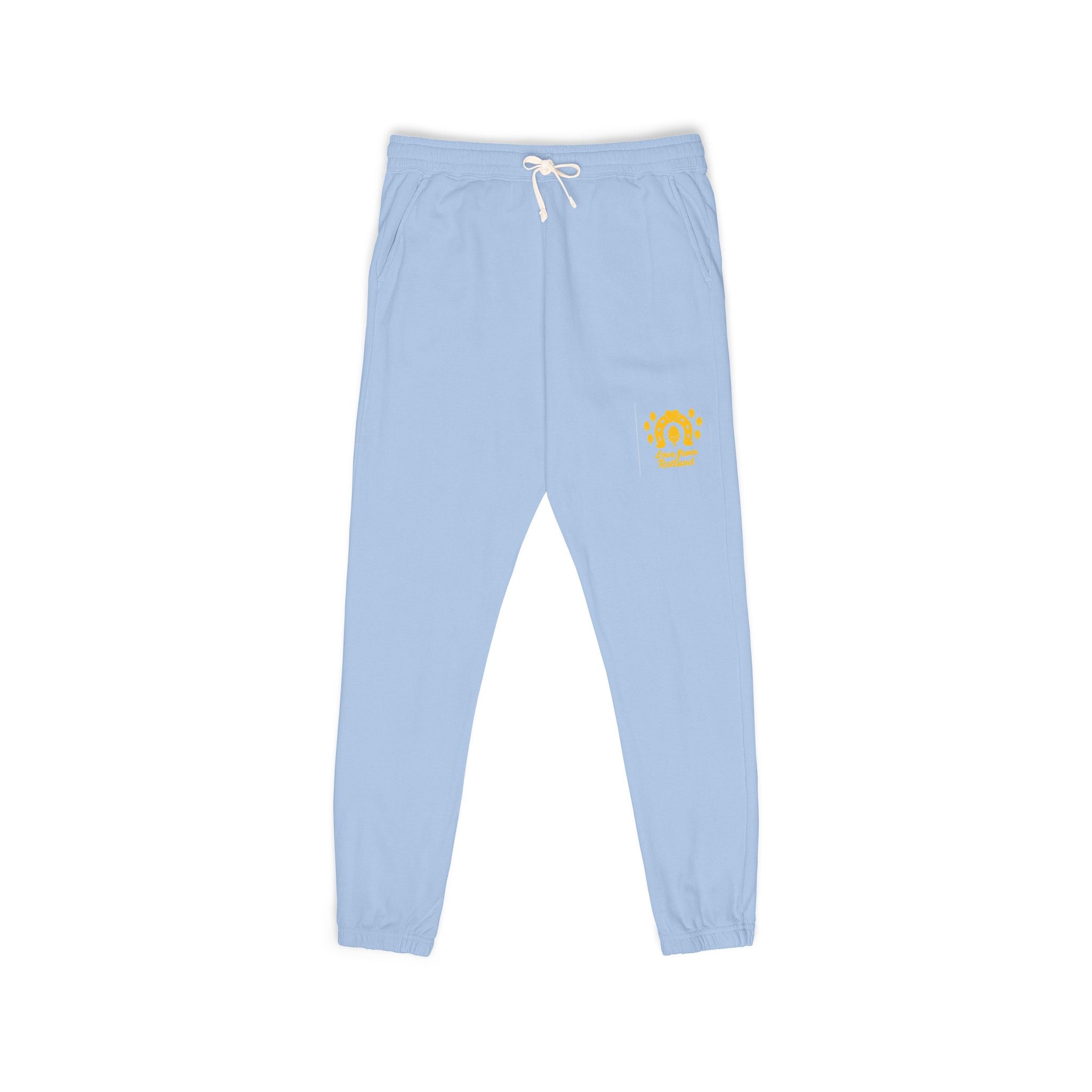 Classic Logo Cozy Garment-Dyed Sweatpants | Unisex Fleece Lounge Pants