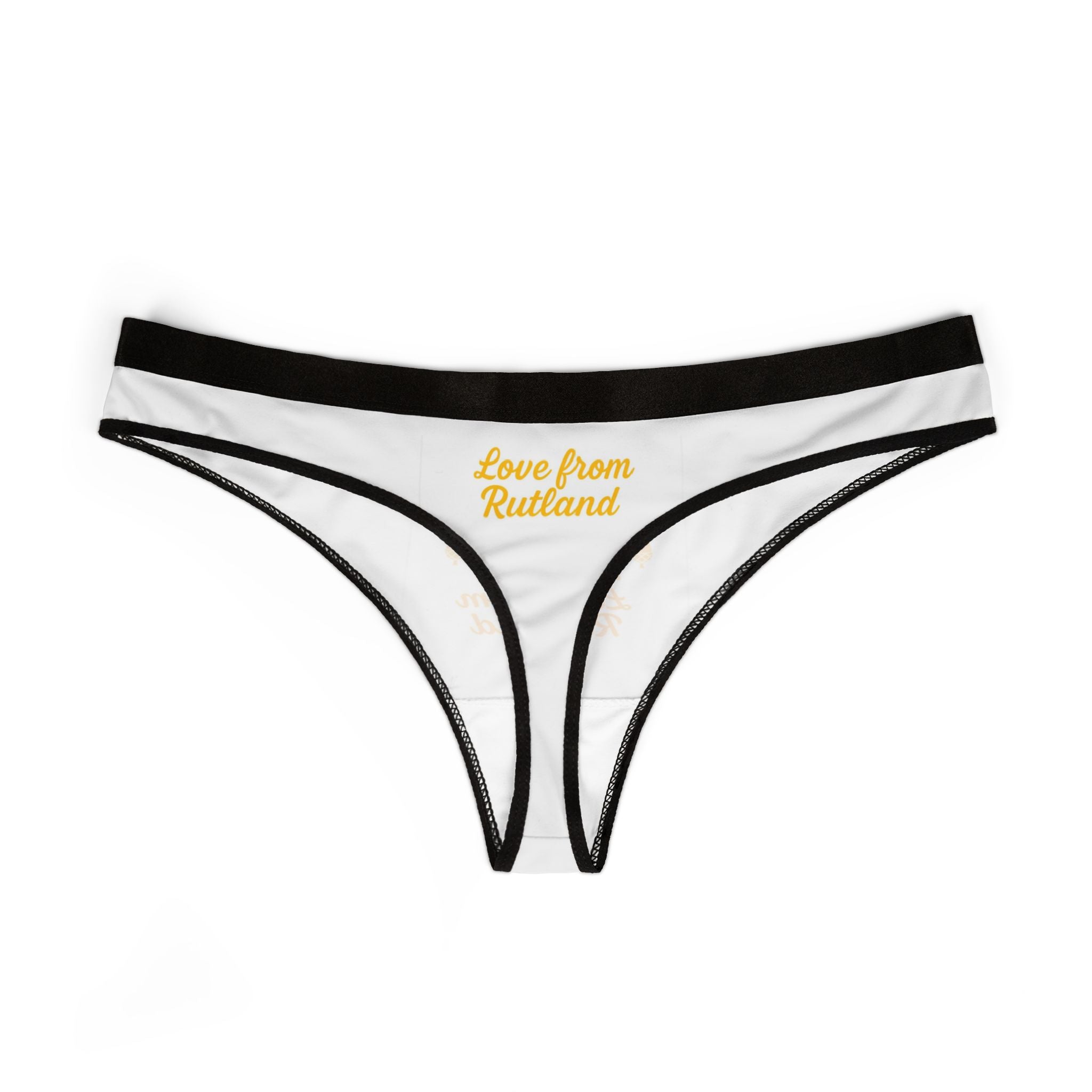 Love From Rutland Women's Thongs, Cute Underwear, Gifts for Her, Valentine's Day, Lingerie, Comfortable Sexy Briefs