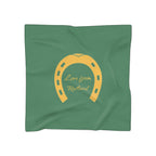 Classic Logo Green Silk Scarf