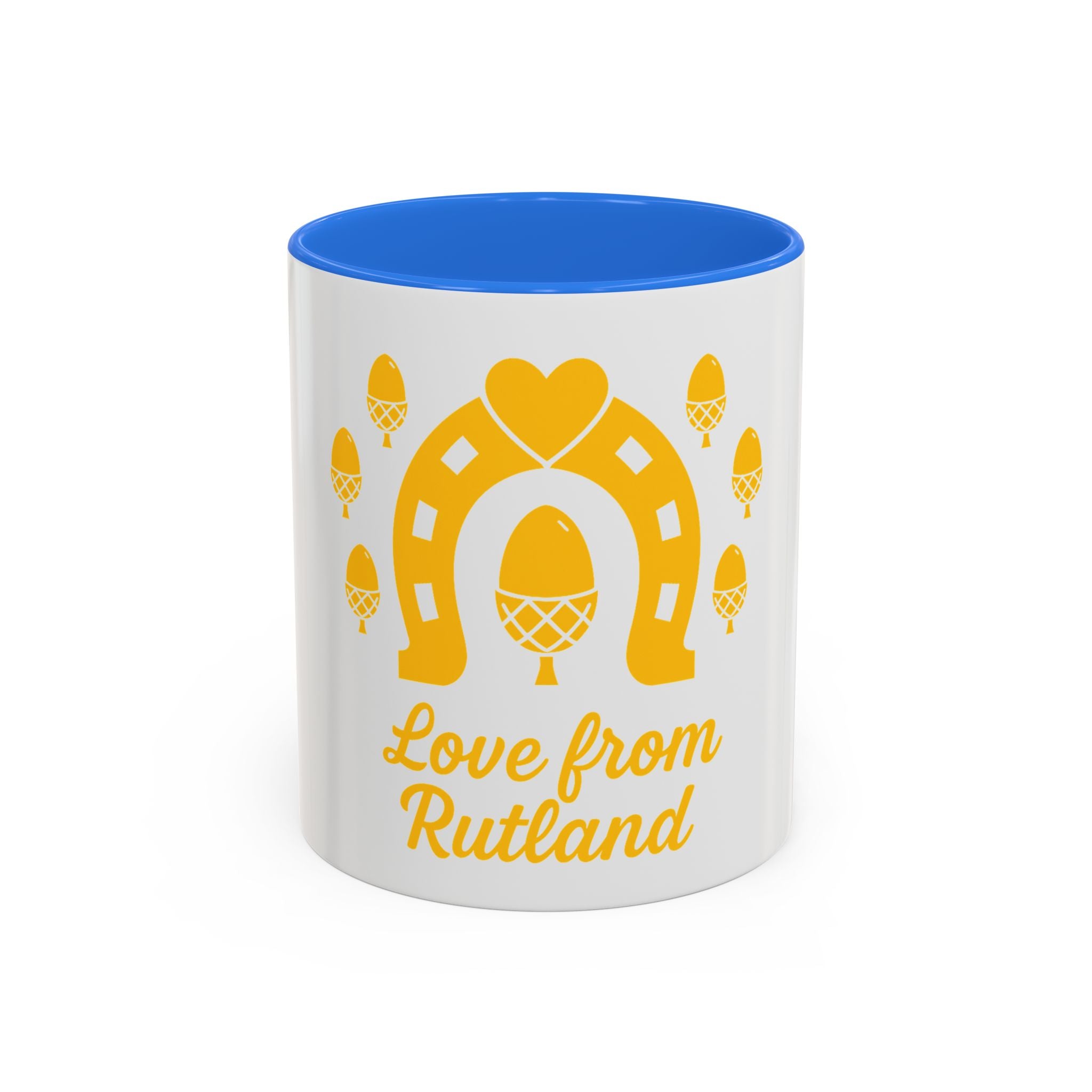 Classic Logo Colorful Love From Rutland Mug, Unique Gift, Coffee Mug, Home Decor, Designed Mug, Personalized Gift