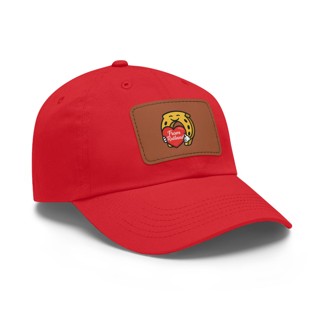 Heart & Horseshoe Cap with Leather Patch (Rectangle)