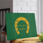 Classic Logo Green Glass Chopping Board —  Kitchen Serving/Cutting Board