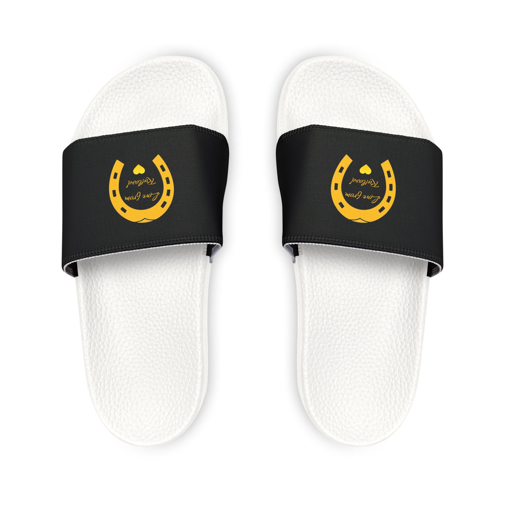 Heart & Horseshoe Youth Removable-Strap Slider Sandals