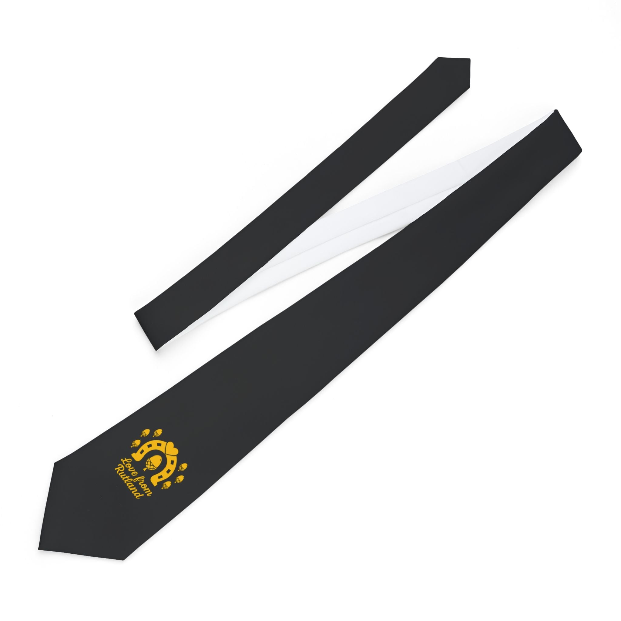Classic Logo Black Love From Rutland Necktie