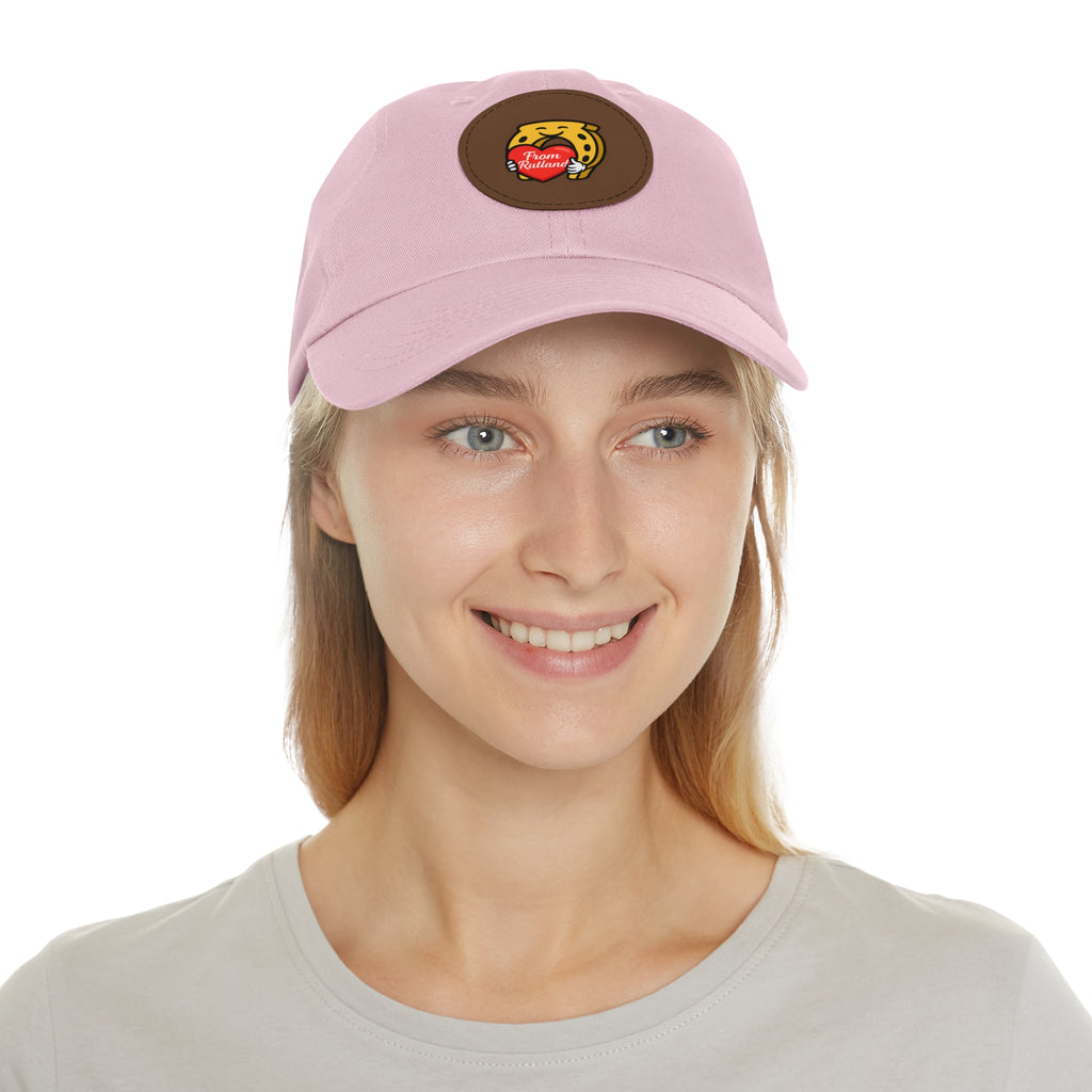 Heart & Horseshoe Cap with Leather Patch (Round)
