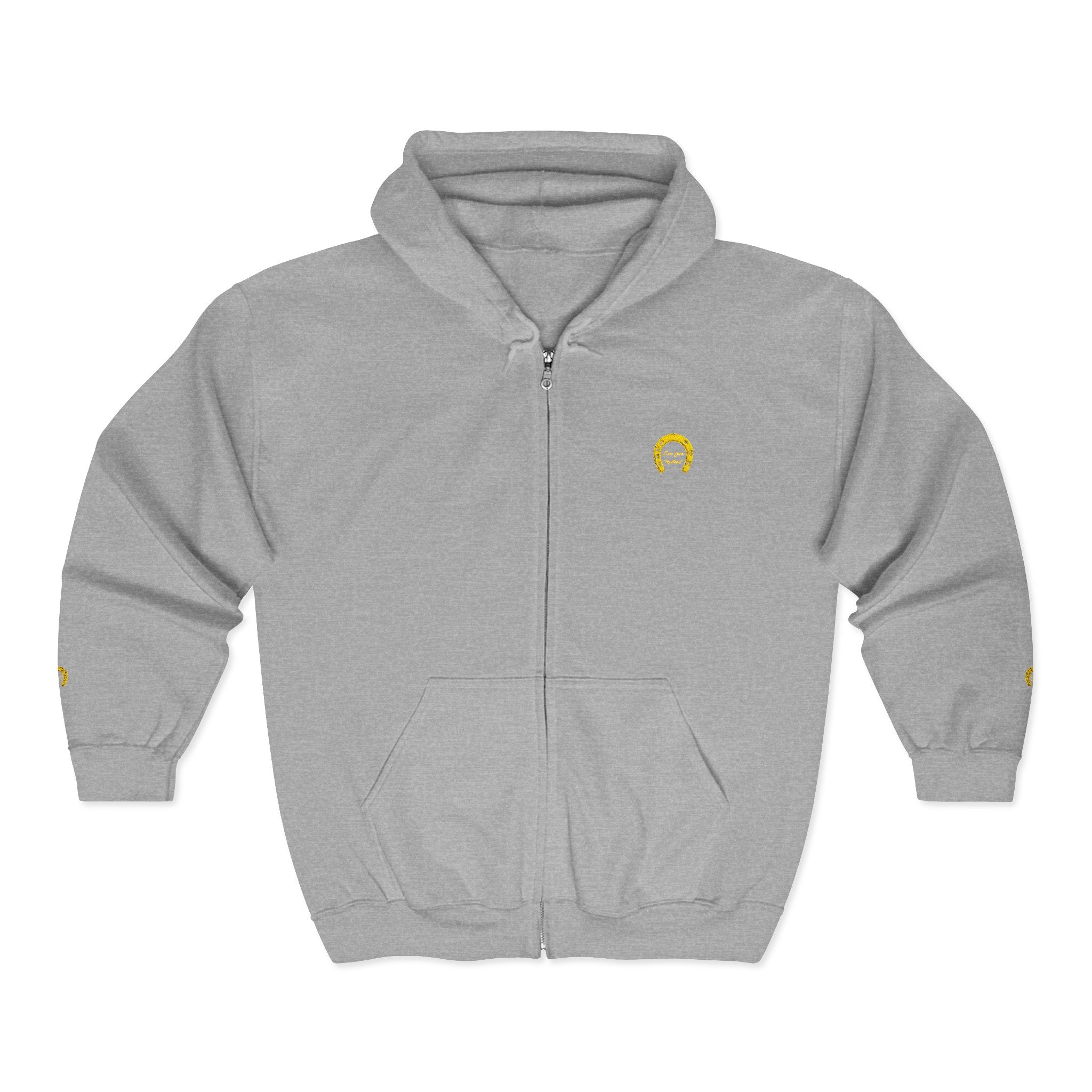 Classic Logo Embroidered Full Zip Hoodie — Love from Rutland