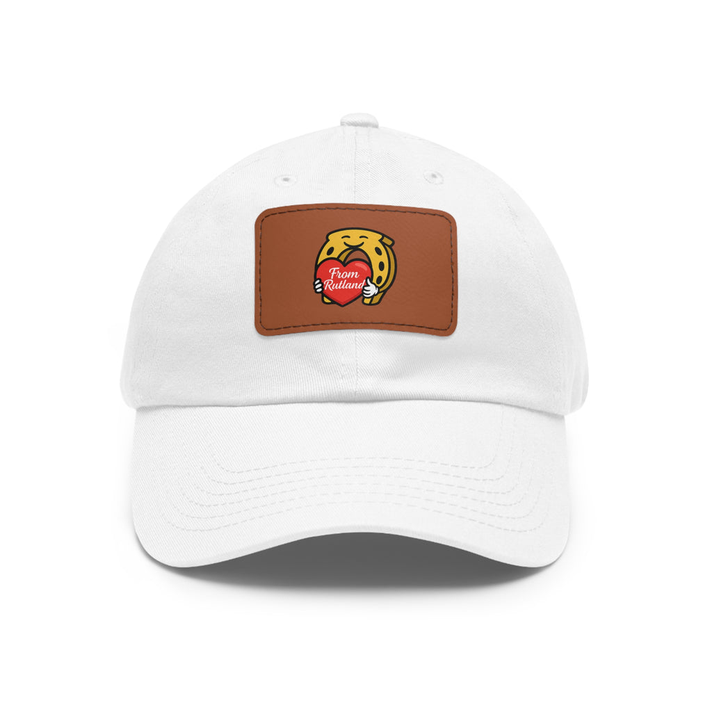Heart & Horseshoe Cap with Leather Patch (Rectangle)