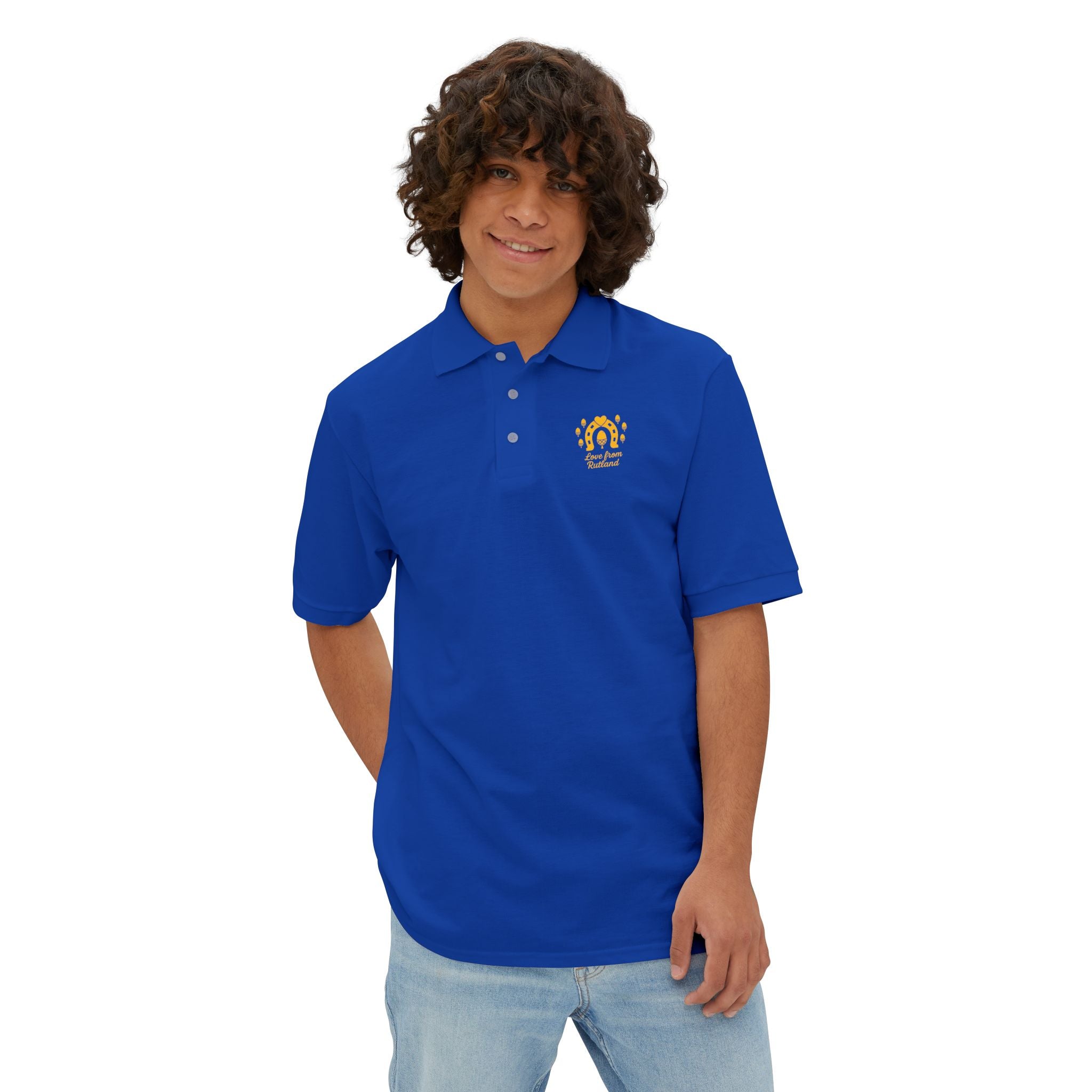 Stylish Men's Piqué Classic Logo Polo Shirt