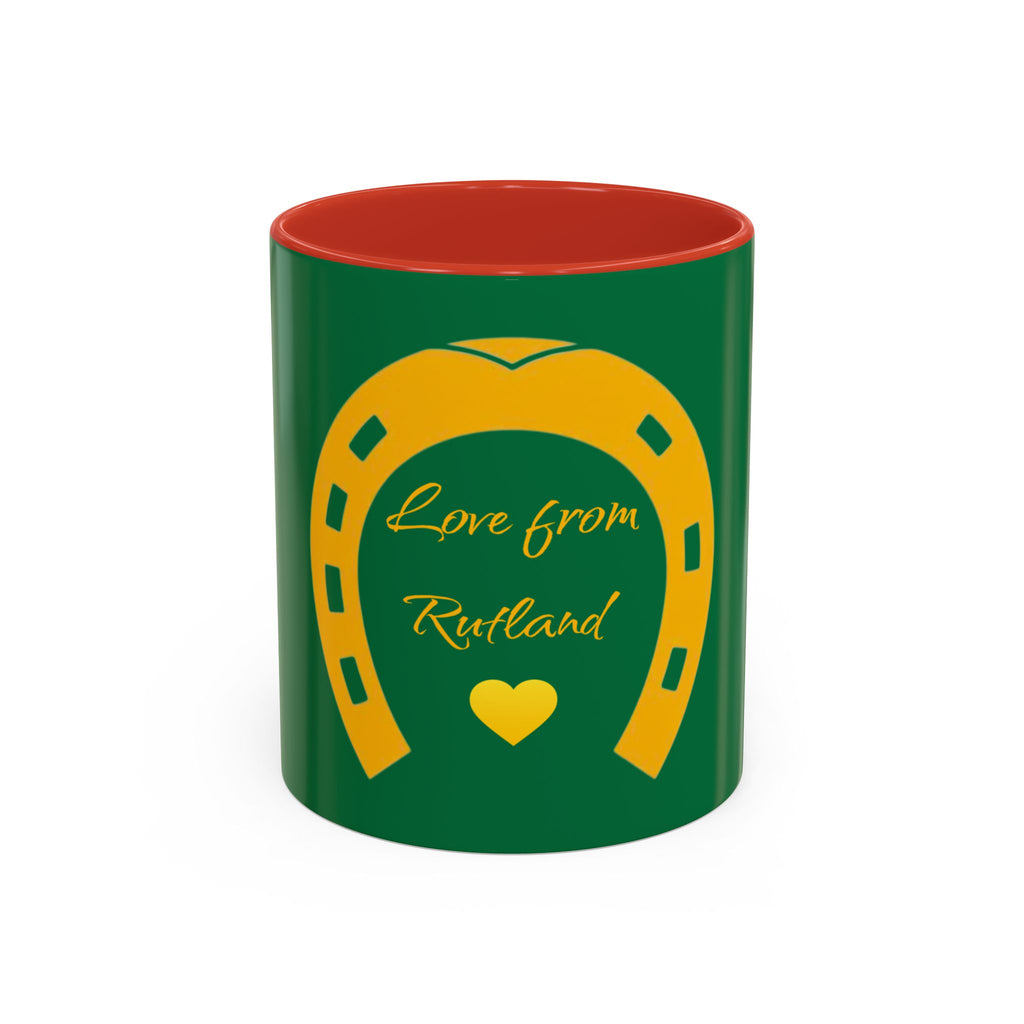 Heart & Horseshoe Accent Coffee Mug (11, 15oz)