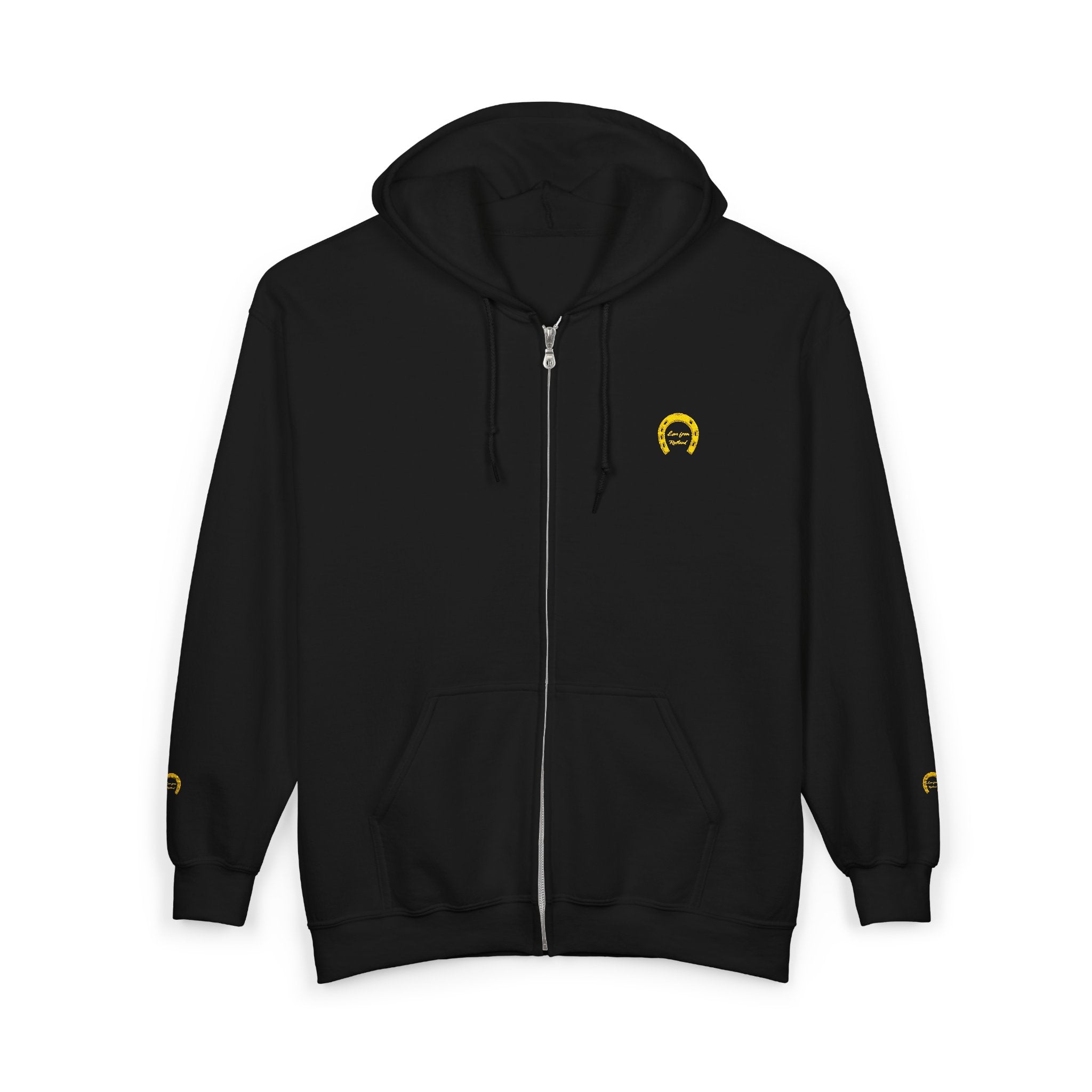 Classic Logo Embroidered Full Zip Hoodie — Love from Rutland